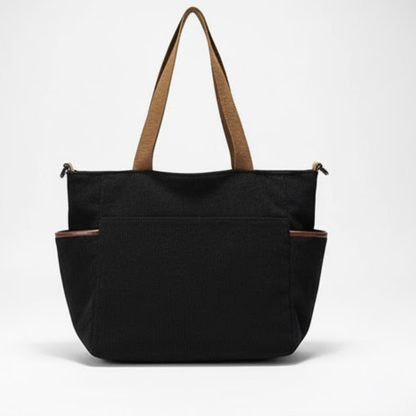 Corduroy Shoulder Tote Bag – Large Casual Handbag with Adjustable Strap