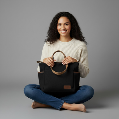 Corduroy Shoulder Tote Bag – Large Casual Handbag with Adjustable Strap