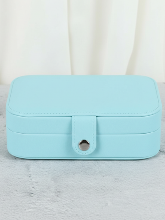 Portable Jewelry Storage Box – Compact Travel Organizer for Rings, Earrings, Chains & Accessories